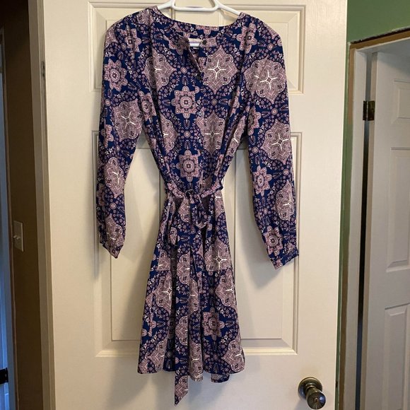 Loft Tie Waist Dress - Picture 1 of 5